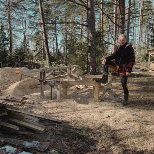 Odla svamp hemma på stockar