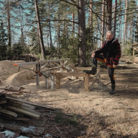 Odla svamp hemma på stockar 