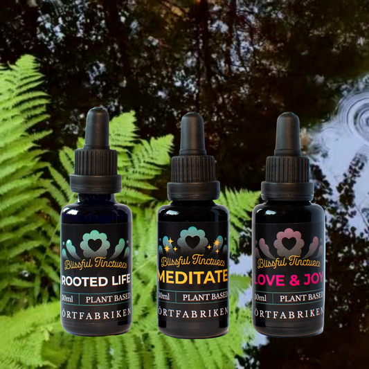 Tinkturen Meditate gör det enkelt att med örternas hjälp förstärka din meditation. Innehåller Tulsi och Gotu Kola.