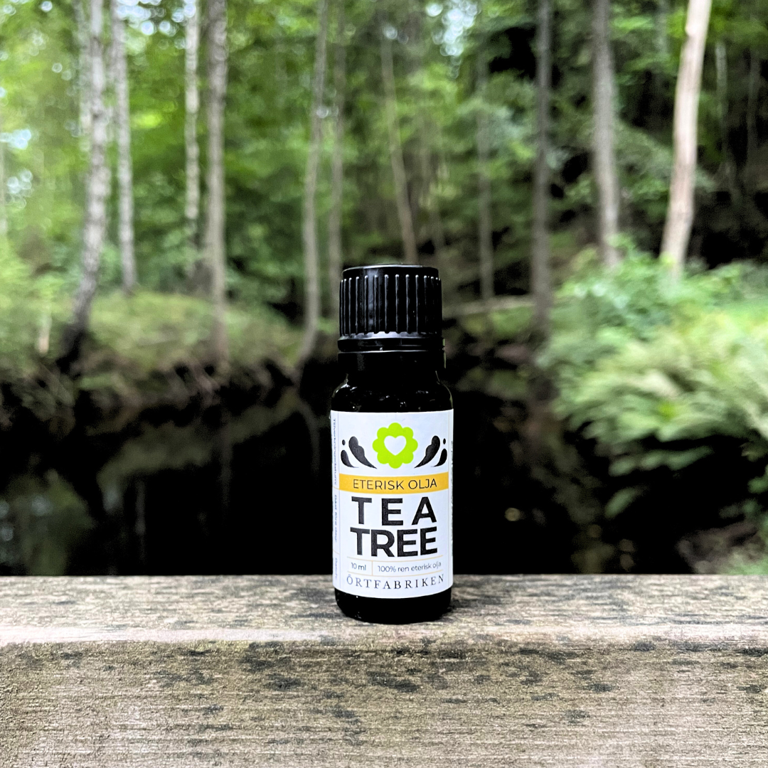 din eteriska olja av tea tree frĂ„n Ărtfabriken